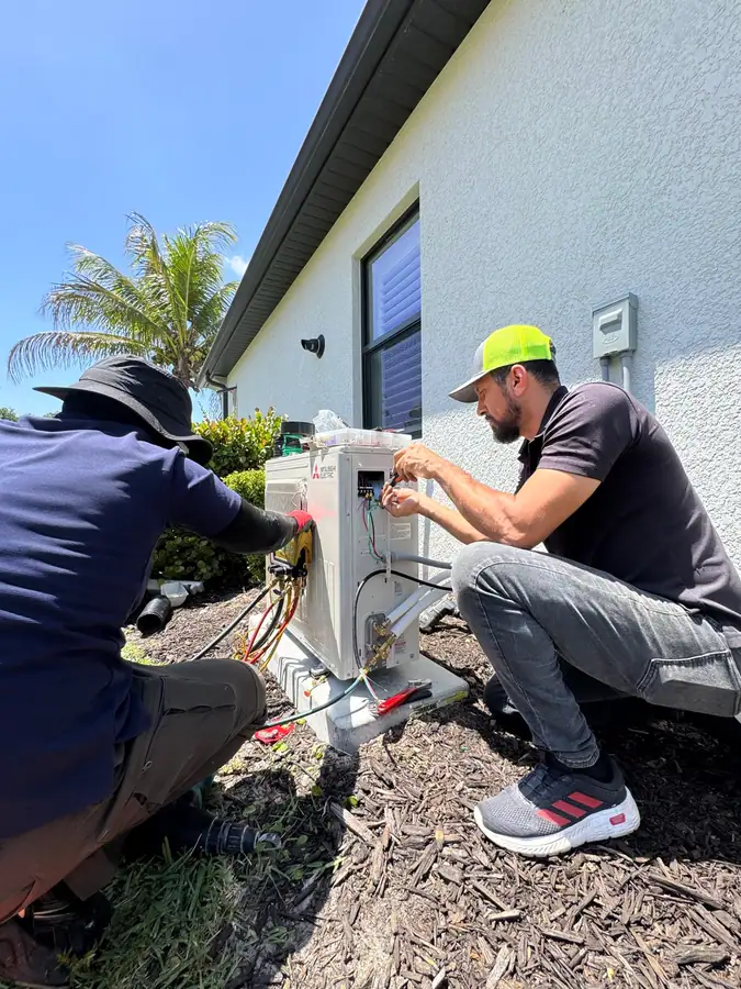 Mini Split Installation: ACMAN on the job