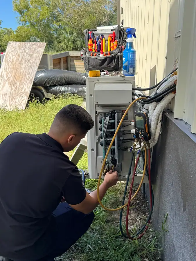 Mini Split Repair: ACMAN on the job